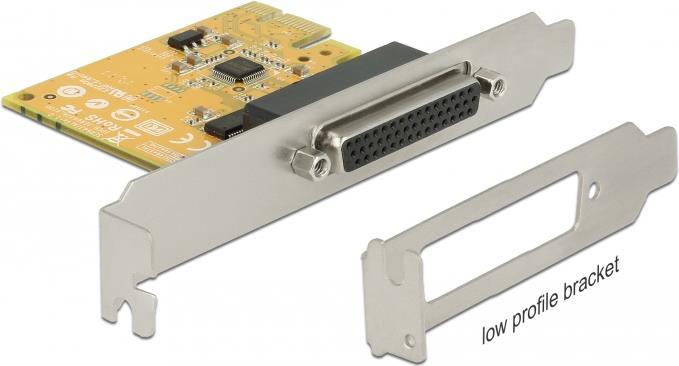 Delock PCI Express Karte zu 2 x Seriell RS-232 High Speed 921K - Überspannungsschutz (62996)