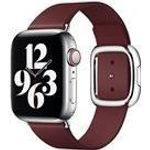 Apple modernes Lederarmband für Watch 40mm (granat) M (MY642ZM/A)