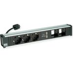 Bachmann CONI Steckdosenleiste 3xSchutzkontaktdosen 1xUSB Charger 2xCustom 0,2 m (912.0189)