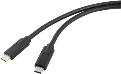 Renkforce USB-C®-Displaykabel USB4® USB-C® 1.00 m Schwarz doppelt geschirmt RF-5241746 (RF-5241746)