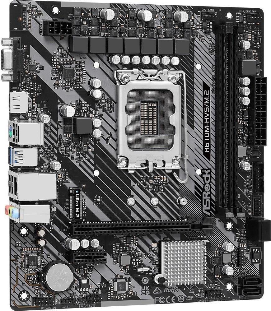 ASRock H610M-HVS/M.2 R2.0 Mainboard LGA1700 Micro ATX Intel H610 DDR4
