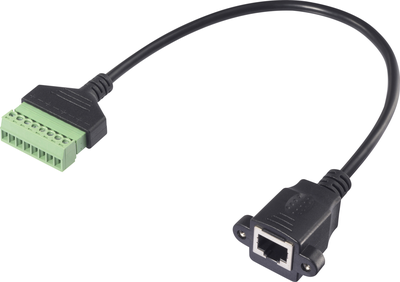 Renkforce RJ45 Netzwerk Adapterkabel[1x RJ45-Buchse 8p8c - 1x Klemmanschluss] 30 cm (RF-6443976)