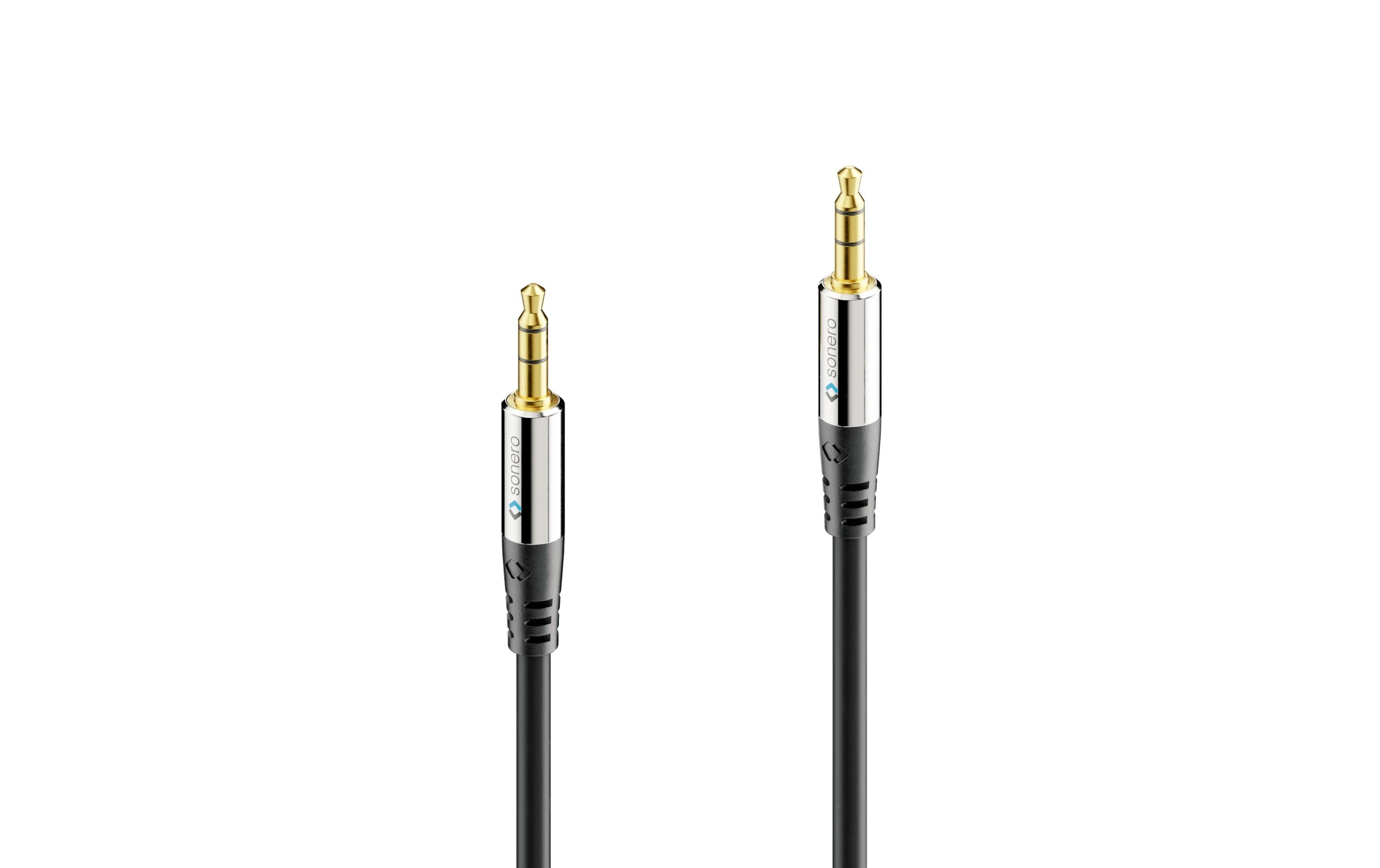 Sonero Premium 3.5 mm Audiokabel 3 m Schwarz