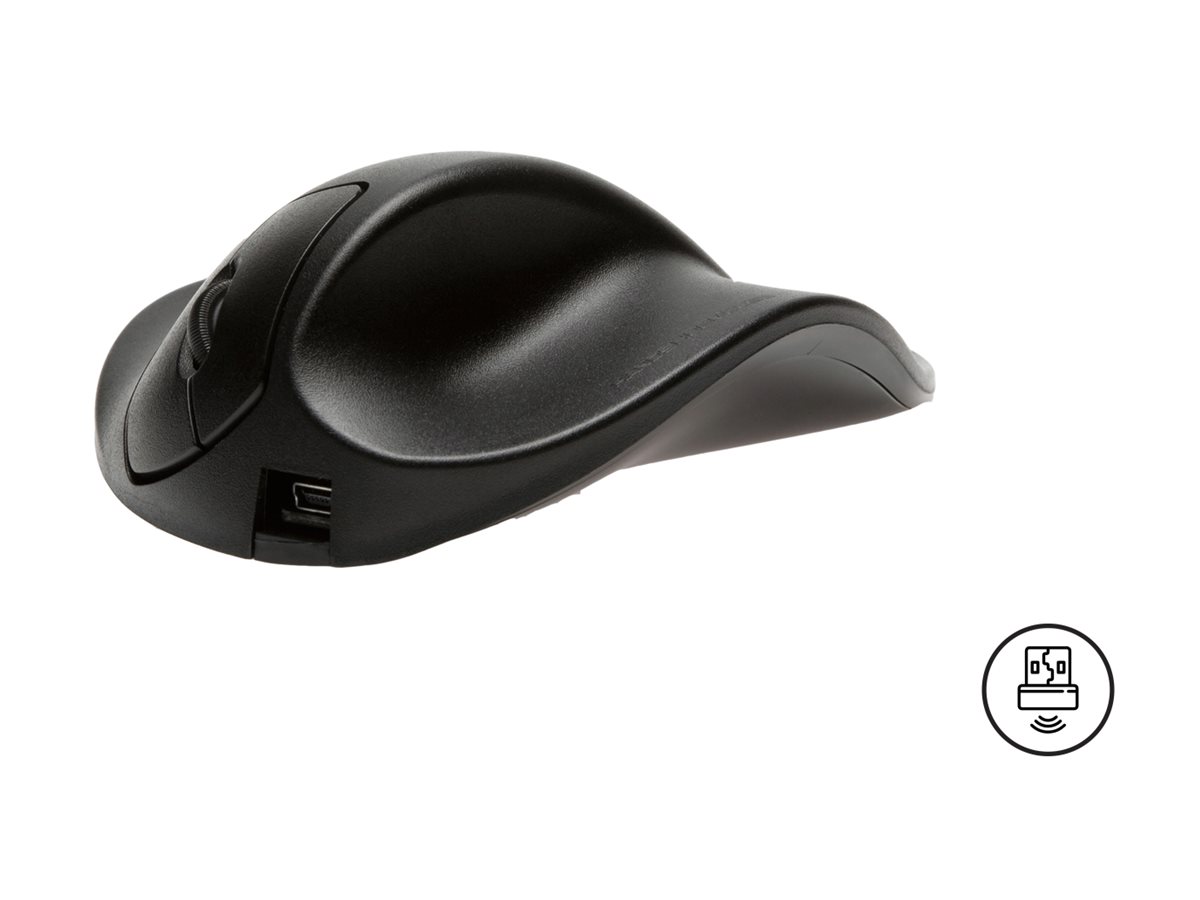 Bakker Elkhuizen HandShoeMouse Small Wireless Ergonomische Maus Schwarz