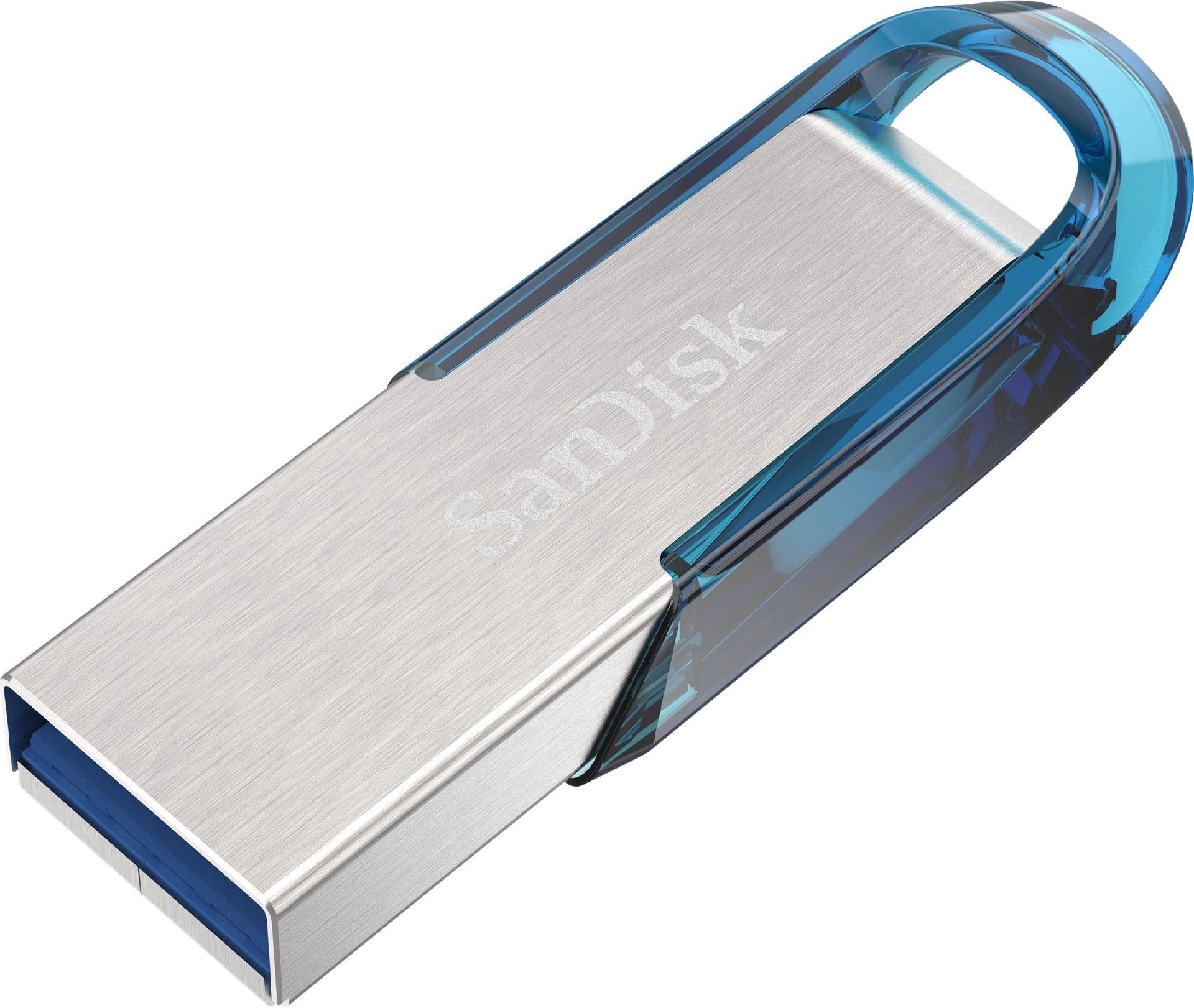 SanDisk Ultra Flair USB-Stick 32 GB USB 3.0 150 MB/s Blau, Silber
