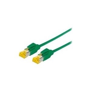 Patchkabel S/FTP, PiMF, Cat 6a, grün, 1,0 m Für 10 Gigabit/s, halogenfrei, mit Draka-Kabel und Hirosesteckern TM31 (bisherige Bezeichnung S/STP) (72201G)