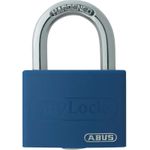 ABUS Vorhängeschloss Aluminium-Hangschloss T65AL/40 blau ABVS50005 (ABVS50005)