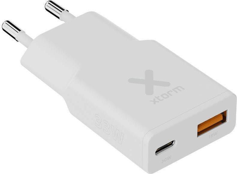Xtorm Go2 Series SlimLine Wand-Ladegerät | 33W / 1x USB-C / 1x USB-A | weiß | XG2SL033 (XG2SL033)