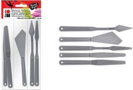 Marabu Malmesser-Set, Kunststoff für das Arbeiten mit pastosen Farben, Strukturpasten - 1 Stück (0173000000031)