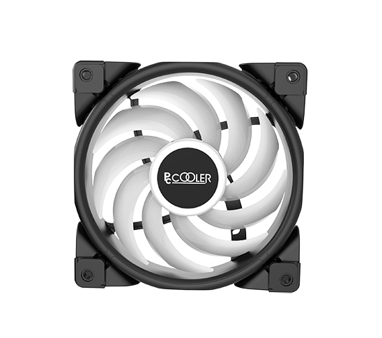PCCOOLER Halo RGB 3-in-1 Gehäuselüfter 3x 120mm 1000-2000 RPM 26,5 dB Schwarz, Mehrfarbig
