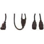 CUC Exertis Connect 580490 Schwarz 1.8m C14-Koppler 2 x C13-Koppler Stromkabel (580490)