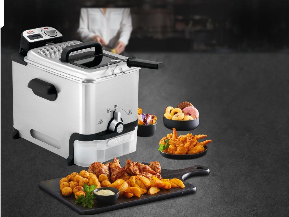 Tefal Oleoclean FR8041 Fritteuse 2300 W 3,5 l 1,2 kg Silber