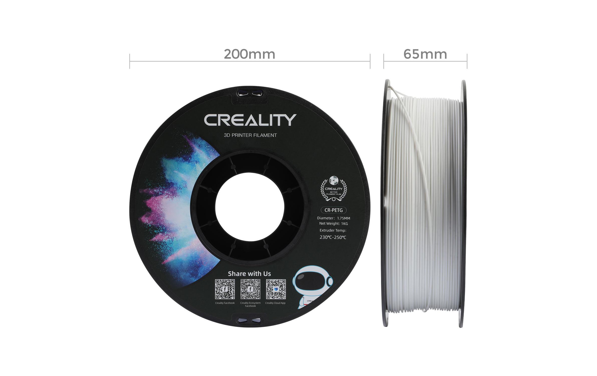 Creality CR-PETG 3D-Druck-Filament 1,75 mm 1 kg Weiß