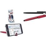 WEDO Eingabestift 3-in-1 "TRIPLE", 16er Display Touchpen mit Kugelschreiber & Smartphone-Halter, weiche - 16 Stück (261 51299)