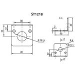 DataLogic Halter ST-1218 (L x B x H) 40 x 40 x 40 mm (95ACC3340)