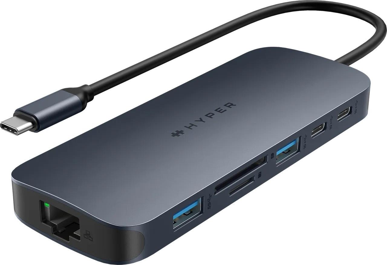 Targus HyperDrive Next 11-in-1 USB-C Dockingstation mit 140 W PD 3.1 und Dual HDMI Mitternachtsblau