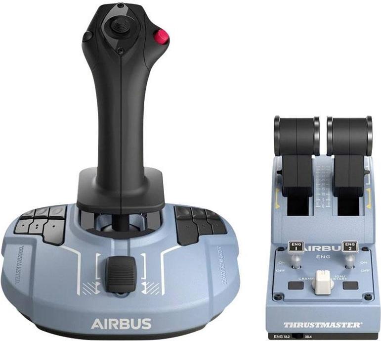 Thrustmaster TCA Officer Pack Airbus Edition Sidestick und Throttle Quadrant Schwarz/Blau