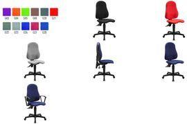 Topstar Bürodrehstuhl "Ortho Point", hellgrau Bezug: 100 % Polypropylen, stufenlose Sitzhöhenverstellung, - 1 Stück (PO90 G23)