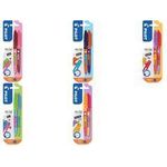 PILOT FriXion Ball Friends Edition Tintenroller Floral BFFs 0,4 mm, Schreibfarbe: blau, 2 St. (BLFR7FR-RPU/WRCP-B2)