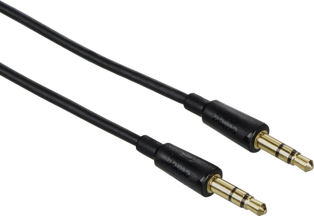 Hama Audio-Kabel Flexi-Slim, 3,5-mm-Klinken-Stecker - Stecker, Stereo, 1,5 m (00179277)