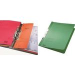 LEITZ Schlitzhefter, DIN A4, Manilakarton, chamois 250 g-qm, Fassungsvermögen: 170 Blatt, Heftmechanik 80 mm, - 50 Stück (3746-00-11)