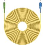 Goobay 59658 Glasfaserkabel 1 m SC/APC SC/UPC FTTH OS2 Gelb (59658)