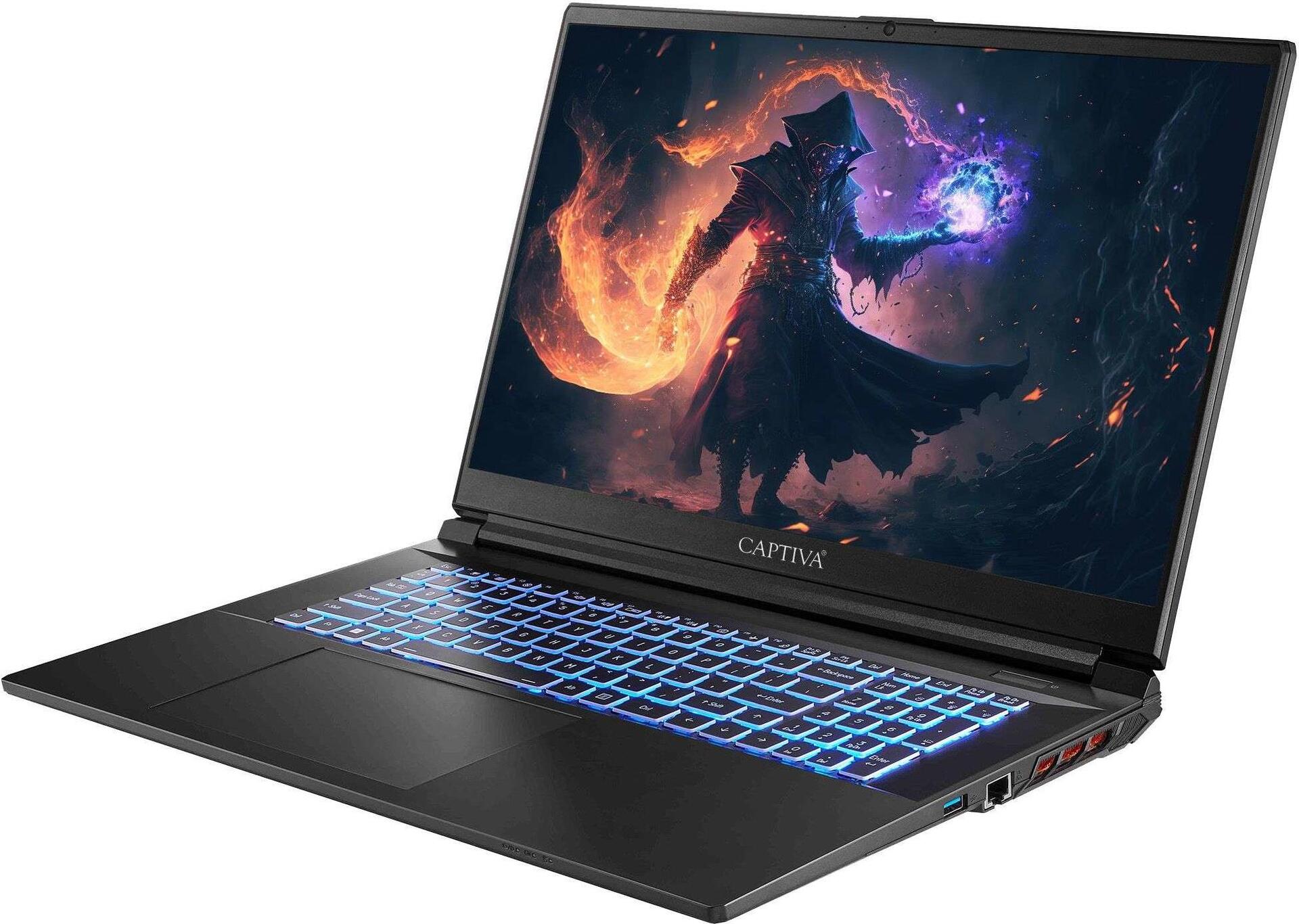 CAPTIVA Advanced Gaming I75-946G1 Laptop 43,9 cm (17.3") Full HD Intel® Core™ i9 64 GB DDR5-SDRAM 2 TB SSD NVIDIA GeForce RTX 4060 Wi-Fi 6 (802.11ax) Schwarz (75946)