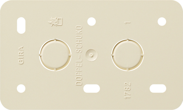 GIRA 008213 Wandplatte/Schalterabdeckung Beige - Weiß (008213)