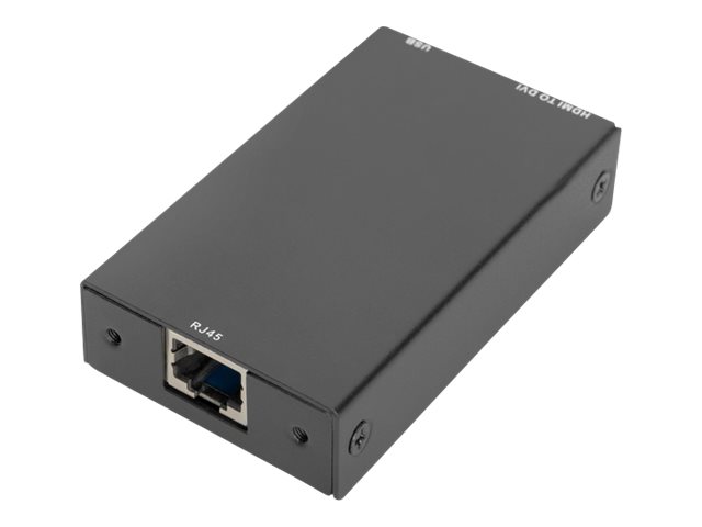 Digitus DS-51202 DVI-Dongle RJ45 auf DVI KVM-Extender USB bis 60 m Schwarz
