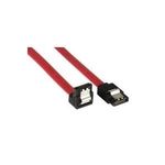 INLINE SATA Kabel gewinkelt mit Lasche 0,7m rot (27707V)