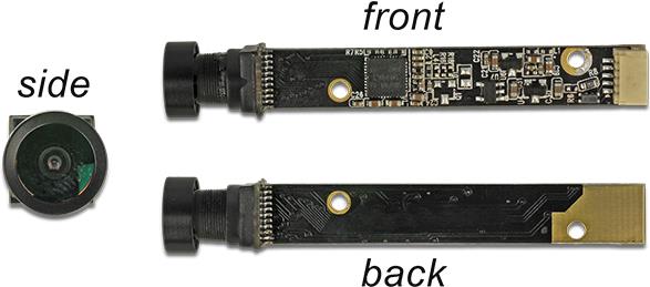 DeLOCK USB2.0 Kameramodul 5,04 Megapixel Optik seitlich 80° V5 Fixfokus - Sensorgröße: 1/4" (96382)