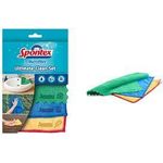 Spontex Mikrofasertücher Ultimate Clean, 3er Set effizient, praktisch und langlebig (19790991)