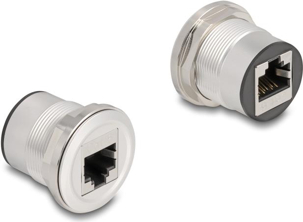 Delock RJ45 Einbaubuchse Kupplung Cat.6 STP Aluminium (88190)