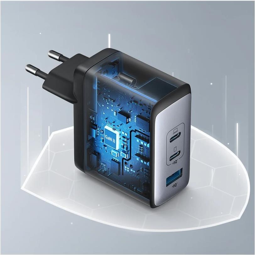 Anker 736 Nano II 100 W 3-Port USB-C Netzteil Schwarz