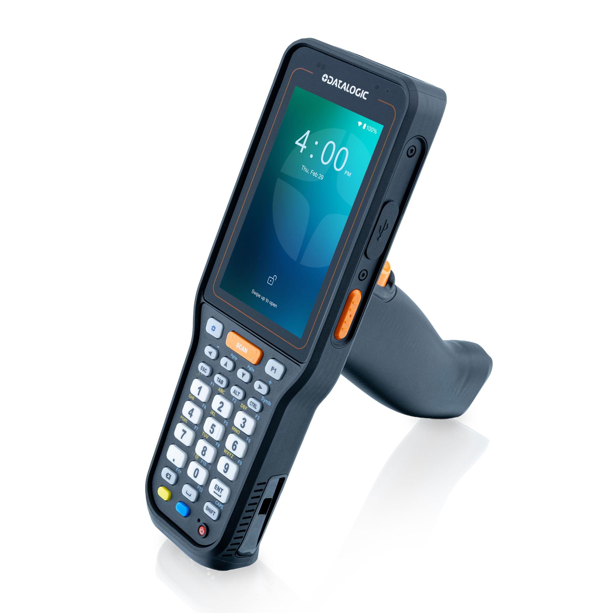 Datalogic Skorpio X40 Pistolengriff 2D SR Wi-Fi 6E 6 GB RAM 128 GB 29 Tasten Grün