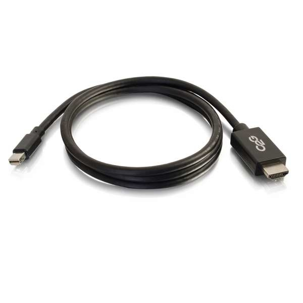 C2G Mini DisplayPort auf HDMI Adapterkabel 1,83 m Schwarz