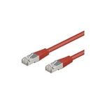 Wentronic Goobay CAT 5e Patchkabel, SF/UTP, Rot, 0.5 m - CCA Kupfergemisch (68031)