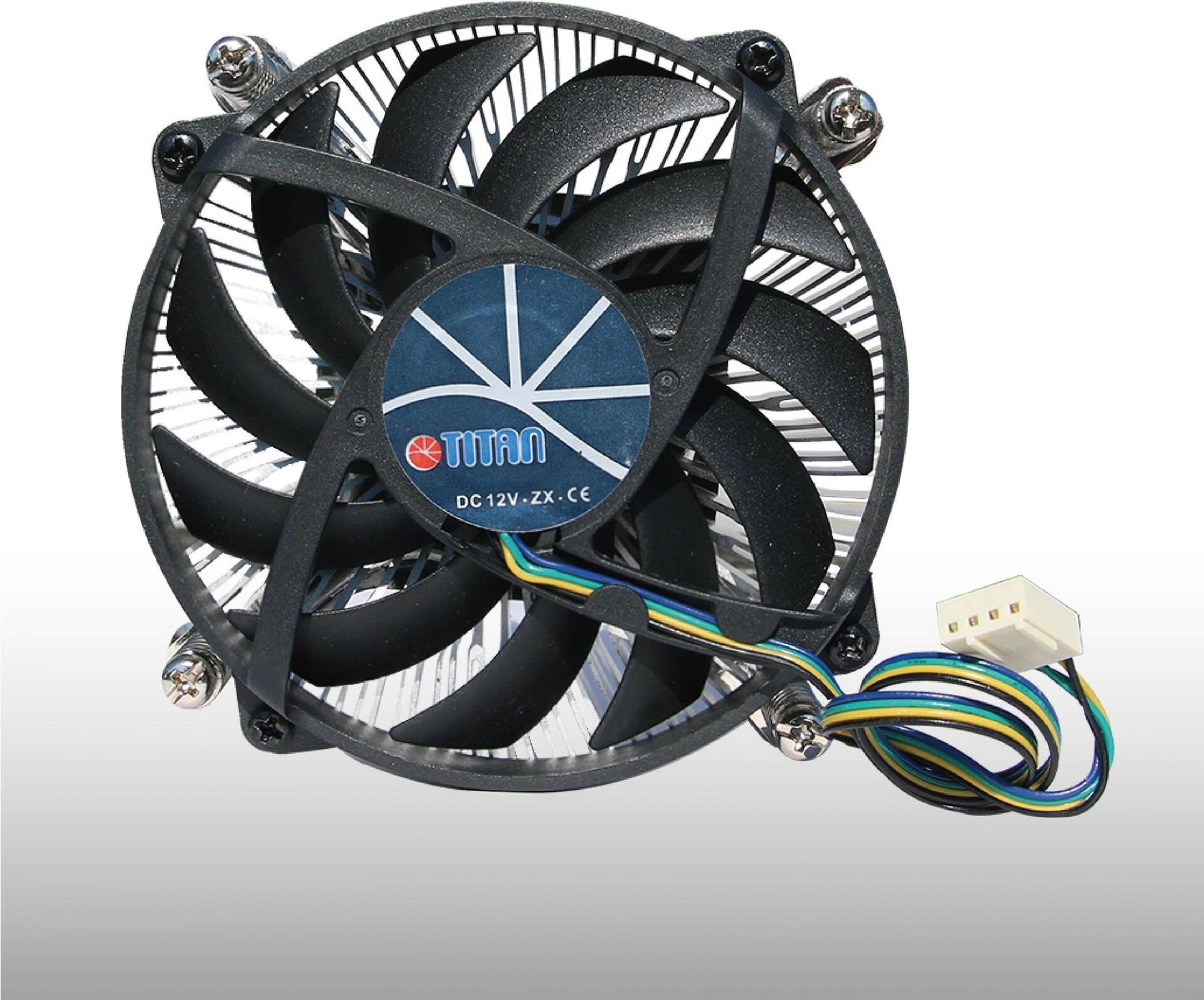 TITAN DC-HA11TZ/RPW CPU-Luftkühler 9,5 cm Aluminium - Schwarz
