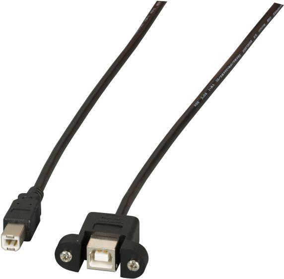 EFB-Elektronik USB2.0 Verlängerungskabel B-B, St.-Einbaubuchse, 3,0m, schwarz, Classic Hersteller: EFB Elektronik (K5293SW.3V2)