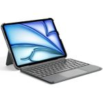 Inateck KB04122 Tastaturhülle QWERTZ DE für iPad 11" A16/Air M3-M2/Pro abnehmbar mit Touchpad (KB04122-G-DE) (geöffnet)