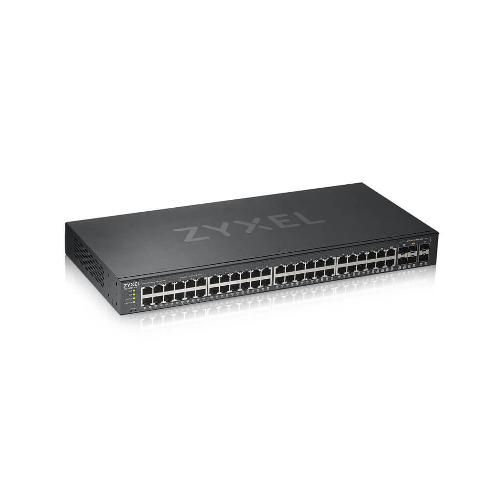Zyxel GS1920-48v2 Managed Gigabit Ethernet Switch 44x RJ-45 4x Combo SFP Schwarz
