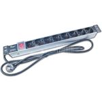 Wirewin 48,30cm (19") 1HE Steckdosenleiste mit 8x Schuko- Buchsen (NVL8 SWI)