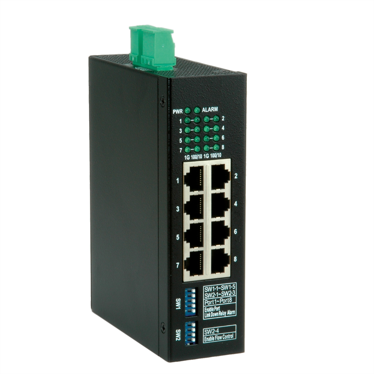 ROLINE Ind. Switch 8x 1 Gbps