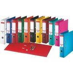 Esselte Plastik-Ordner Standard, DIN A4, 50 mm, fuchsia Einband innen und außen mit PP-Folie kaschiert, mit - 10 Stück (320950)