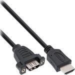 InLine 17500B 0.6m HDMI HDMI Schwarz HDMI-Kabel (17500B)