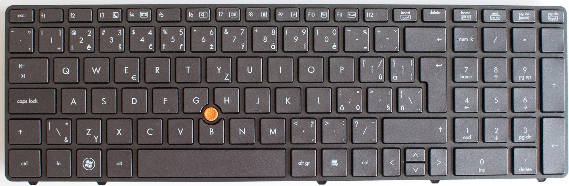 HP Tastatur für EliteBook 8560w (geöffnet) (652682-BG1)