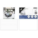 kangaro Karteikarten, 200 x 125 mm, liniert, weiß aus Karton, 190 g/qm, rote Kopfzeile, blau/graue Lineatur - 1 Stück (K-6104)