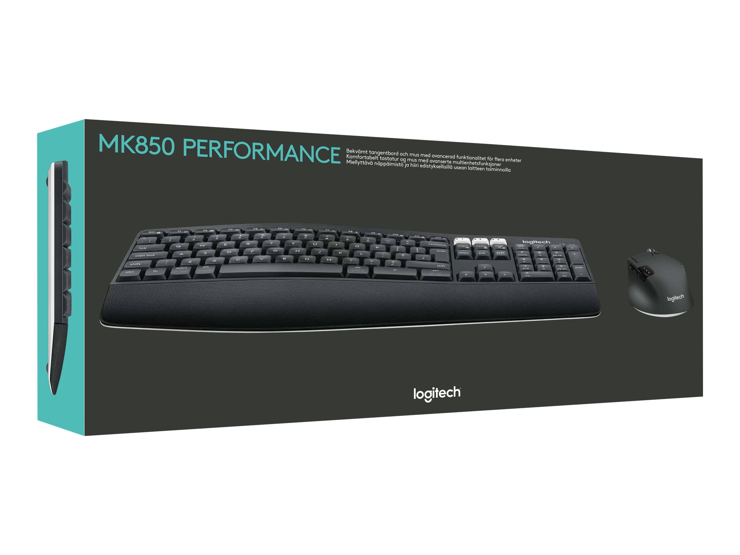 Logitech MK850 Performance Tastatur-und-Maus-Set QWERTZ Schwarz