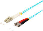 S/CONN maximum connectivity LWL-Duplex Patchkabel LC/ST 50/125µ, OM3, aqua, 5,0m (77945/3)