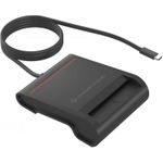 Conceptronic SCR01BC USB-C Smart-ID Kartenleser. Schnittstelle: USB Typ-C. Kabellänge: 0,9 m, Produktfarbe: Schwarz. Gewicht: 58 g (SCR01BC)